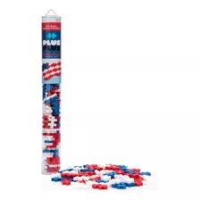 Plus-plus Tube Patriotic Mix 70 Piezas - Building Set Por Pl