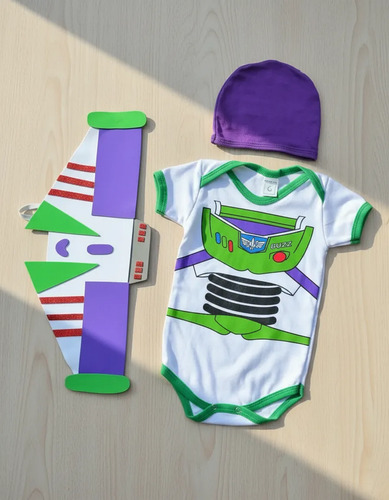 Kit Body Temático Buzz Lightyear,toy Story,mesversário Bebê