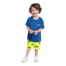 Conjunto Infantil Masculino Camiseta + Bermuda Kyly