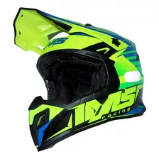 Capacete Extreme Verde Amarelo Motocross Trilha | Ims