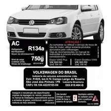 Kit 4 Adesivos Etiqueta Painel Frontal Capô Volkswagen Golf