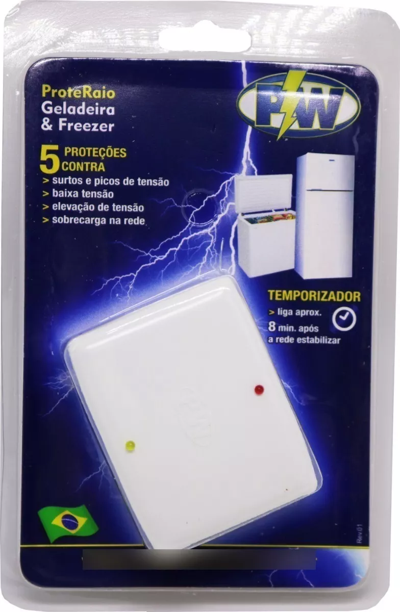 Protetor De Geladeira Freezer Quedas De Energia Raios 127v