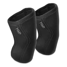 Par Rodilleras P/ Levantamiento Elástico Neoprene 7mm Gmp Color Negro Talle Xl