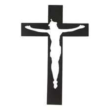 Crucifixo Grande Esculpida Chapa De Ferro Decoração Parede