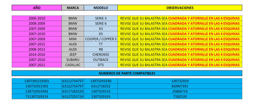 Balastra Faro Luz Xenon Orig 07-10 Subaru Outback 1307329153 Foto 2