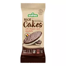 Pack 3 Galleta Arroz Bañada Chocolate Dark Sin Gluten Kupiec