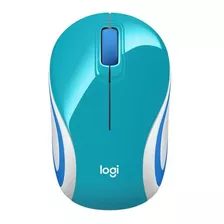 Mouse Inalambrico Portatil Logitech M187 Celeste Refresh Color Celeste