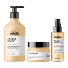 Shampoo 500ml + Mascarilla + Sérum Loreal Absolut Repair