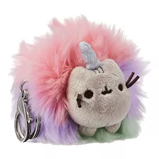  Pusheen Rainbow Unicorn Cat Plush Pom Deluxe Keychain,...