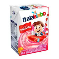 Bebida Láctea Uht Morango Italakinho Caixa 200ml