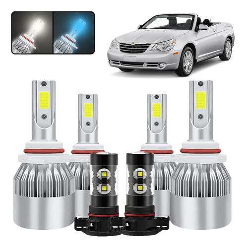 28000lm Kit De Focos Led 9007 Luz Alta Y Baja Para Chrysler