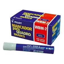 Pincel Recarregável Quadro Branco Pilot Wbm-7 Azul 12 Unid