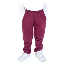 Pantalón Jogging Friza Bordo Colegial Ely / Talle S Al Xl