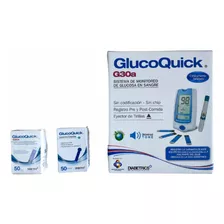 Glucometro Glucoquick G30a Más 50 Tirilla Y 50 Lancetas