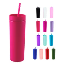 Paquete 3 Vasos Skinny Jumbo 650ml Sin Personalizar Acrílico