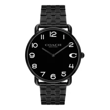 Coach Elliot: Reloj Clásico De Hombre, Acero, Negro