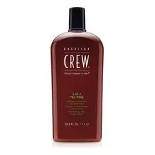 American Crew 3 En 1, Champú, Acondicionador Y Gel, Tea Tr.