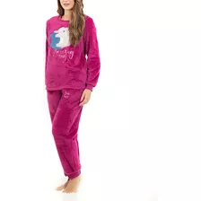 Pijama Polar Pelucha Frambuesa