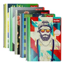 5 Cuadernos Profesional Scribe 100 Hojas Con Imagen Variable