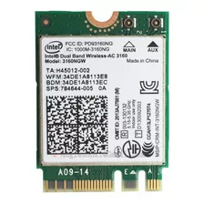 Placa Intel Wifi Wireless-ac Dual Band 3160ngw Ngff M.2 - Hp