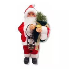 Boneco Papai Noel Enfeite De Natal De Mesa Grande 30cm Br193 Cor Vermelho Não Possui