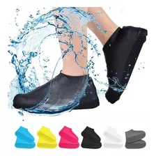 Par Capa Chuva Silicone Impermeável Protetor Tênis Calçado