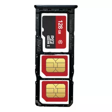 Bandeja Porta Sim Chip Card Compatible Samsung A21s Dual Sim