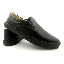 Sapatênis Slip On Masculino Em Couro Oferta