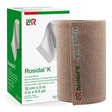 Bandagem Curto Estiramento Alta Compressão Rosidal K 12cmx5m