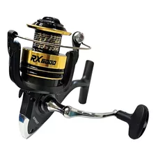 Reel Spinit Rx 6000 Pesca Frontal Variada 3 Rulemanes Color Negro