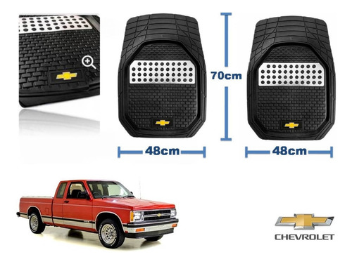 Tapetes 3d Logo Chevrolet + Cubre Volante Pickup S10 82 A 93 Foto 4