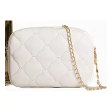 Bolsa P Branca Alça Corrente White Balada Crossbody Feminino