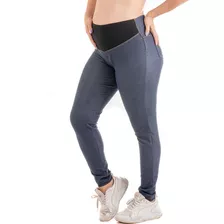 Calça Gravida Gestante Legging Confortavel Com Elastano