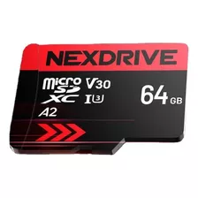 Memoria Microsd 64 Gb Nexdrive Con Adapter U3 V30 A2 4k
