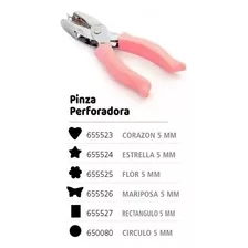 Perforadora Pinza Papel Goma Eva Cuerina 5mm Ibi Craft Color Rosa Forma De La Perforación Doble Rectangulo