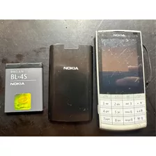 Celular De Teclas Nokia X3-02 Blanco Iusacell (detalle Falla En Puerto Usb Y De Carga)