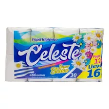 Papel Higiénico Celeste 30m 16 Rollos Pack X4un. Suchina Sa