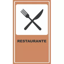Placa De Sinalização Turística | Restaurante