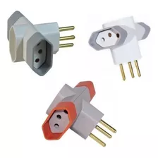 50 Plugue Três Saídas 2p+t Pino 3 Saídas Tripolar 110v/220v