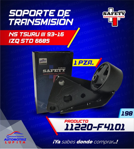 Soporte Transmision Nissan Tsuru Iii 93-16  Izq Standar 6685 Foto 7