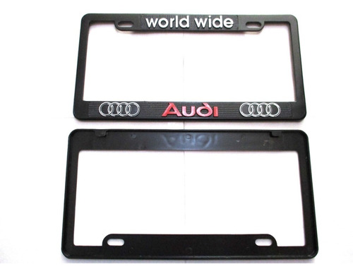 Marco Portaplacas Audi S3 A4 S6 Quattro Tt A1  2 Pz Rojo  Foto 3