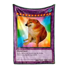 Cobija Frazada Cheems Fuerte Doge Yugioh Carta Peluche Suave