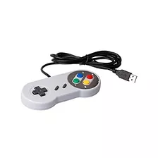 Controlador Usb Nuevo Retro Super Nintendo Snes Para Los Con