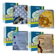 Cobertor Manta Infantil Bebe Flannel Toque De Seda Menino