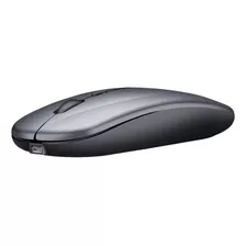 Mouse Sem Fio Recarregável Silencioso Bluetooth Ergonômico Cor Versão Aprimorada De Modo Duplo 221b (cinza)