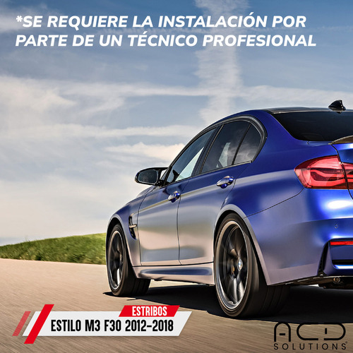 Estribos Bmw Serie 3 F30 Estilo M3 318i 320i 335i 2012-2018 Foto 5