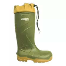 Bota Galocha Ecoboots Térmica Cano Longo Com Amarra