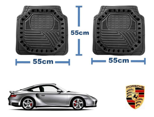 Tapetes Premium Black Carbon 3d Porsche 911 996 1999 A 2004 Foto 3