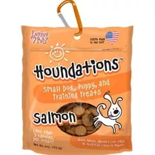 Houndations Dog Snack Para Perro Pequeño/puppy | Salmón 4 Oz