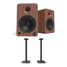 Kanto Yu6walnut Altavoces De Estantería De 200 W Con Bluetoo